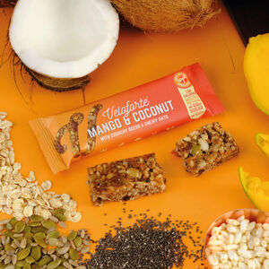 Veloforte Snack Bars Mango & Coconut click to zoom image