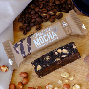 Veloforte Protein Bars Mocha - Hazelnut, Coffee & Cocoa click to zoom image